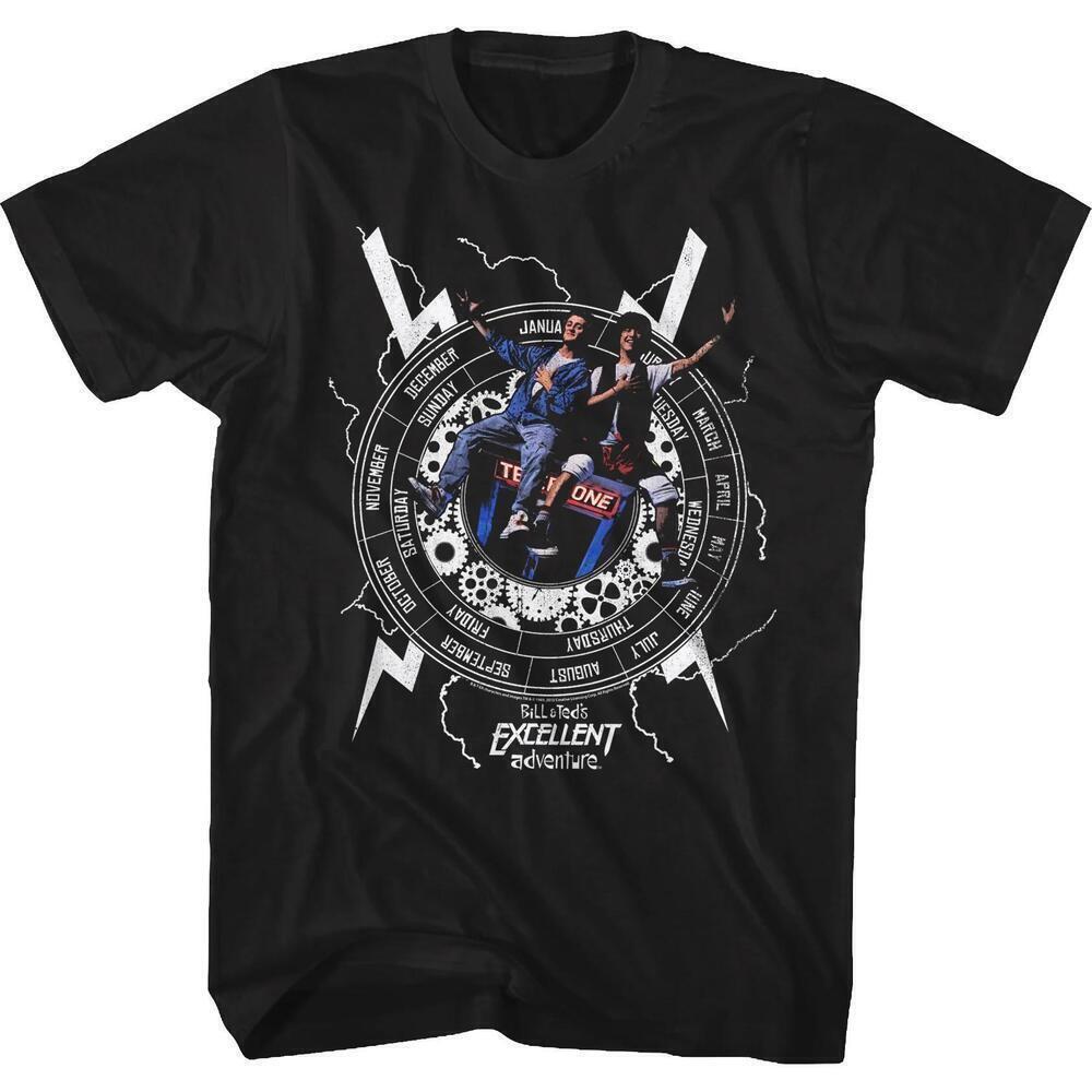 Time Machine Bill And Teds Excellent Adventure Movie T-Shirt